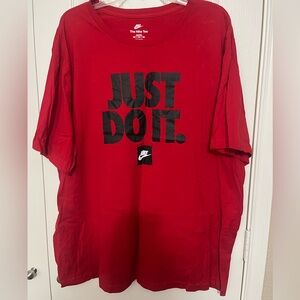 Nike Red 'Just Do It' Men's Tee